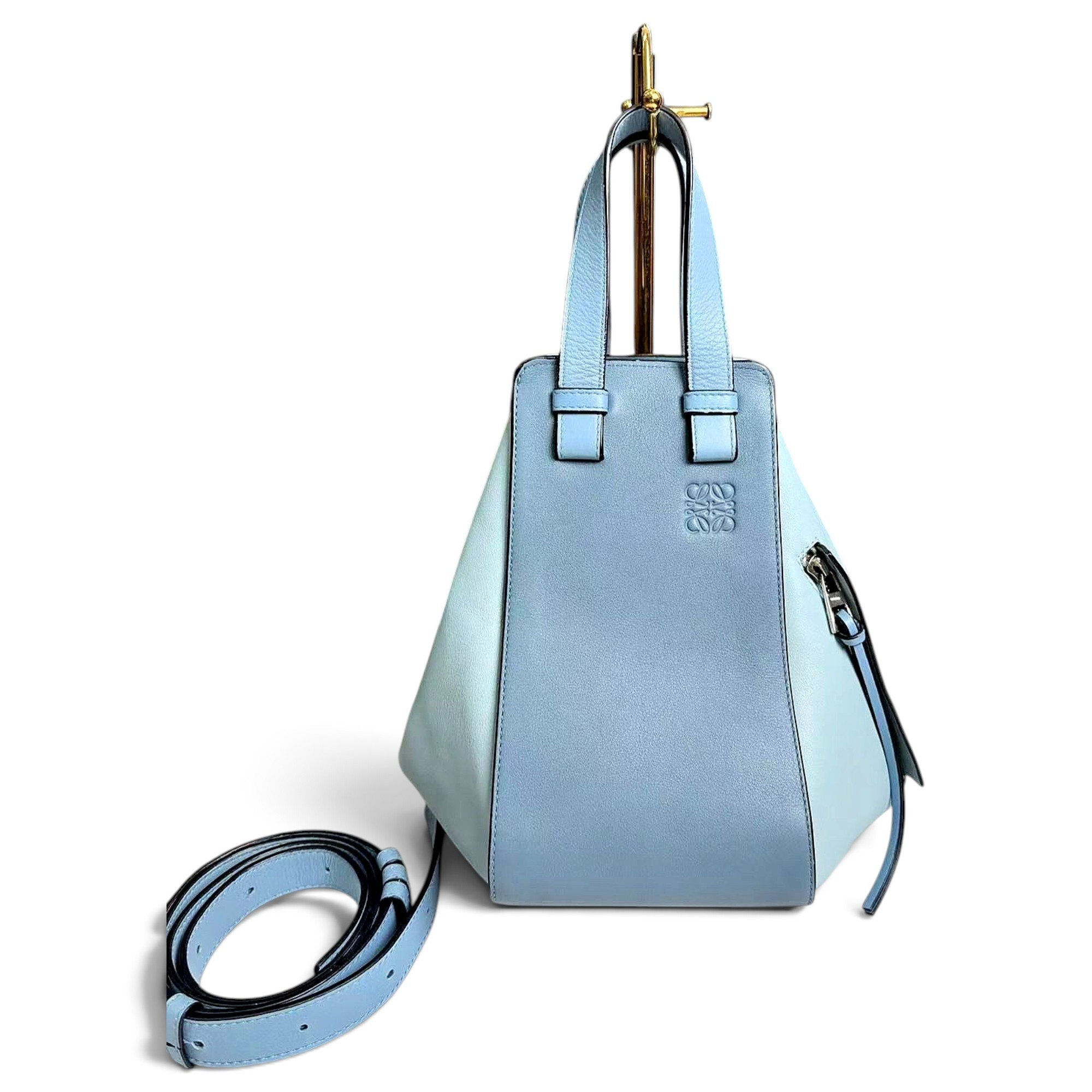 Hammock leather handbag