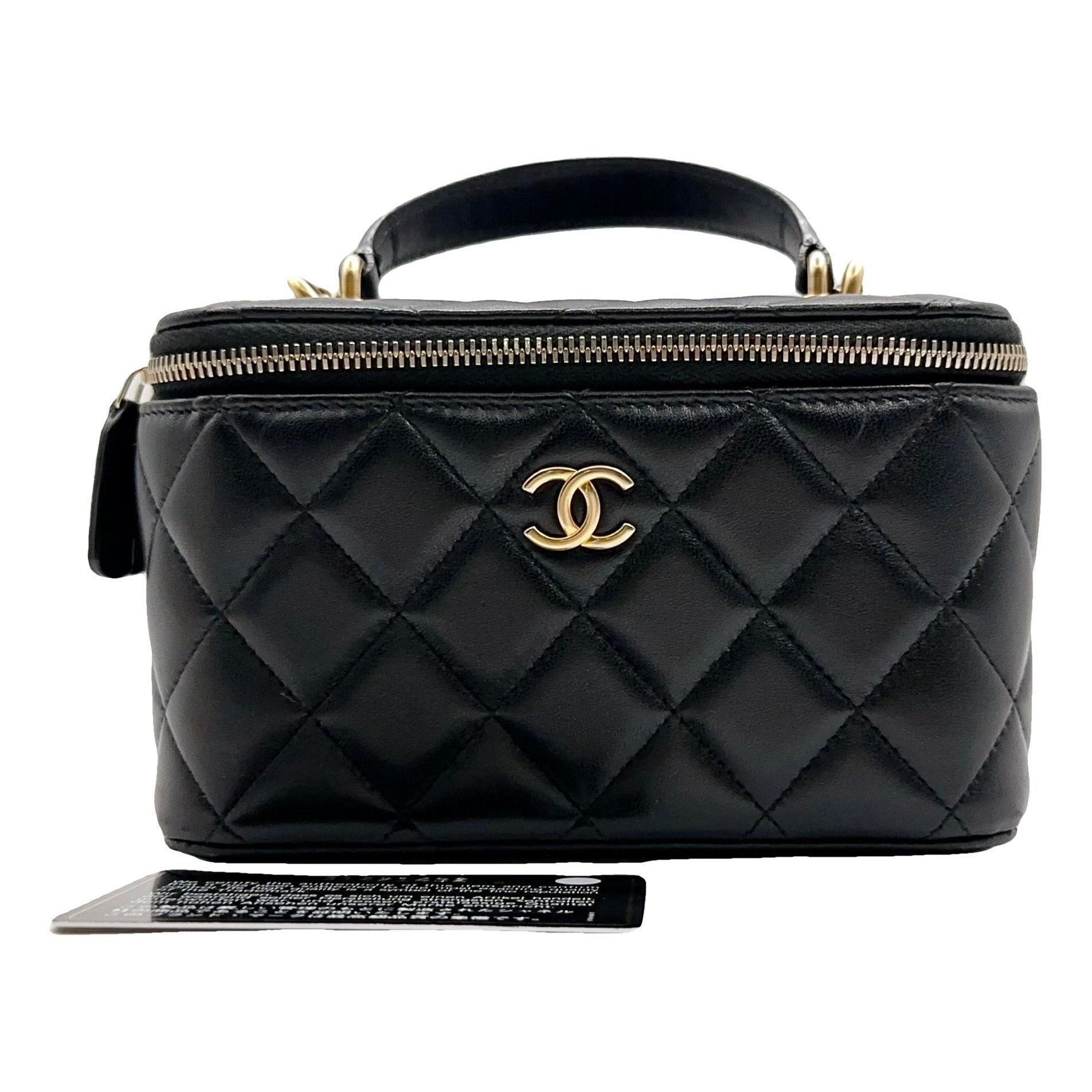 Trendy CC Vanity leather handbag