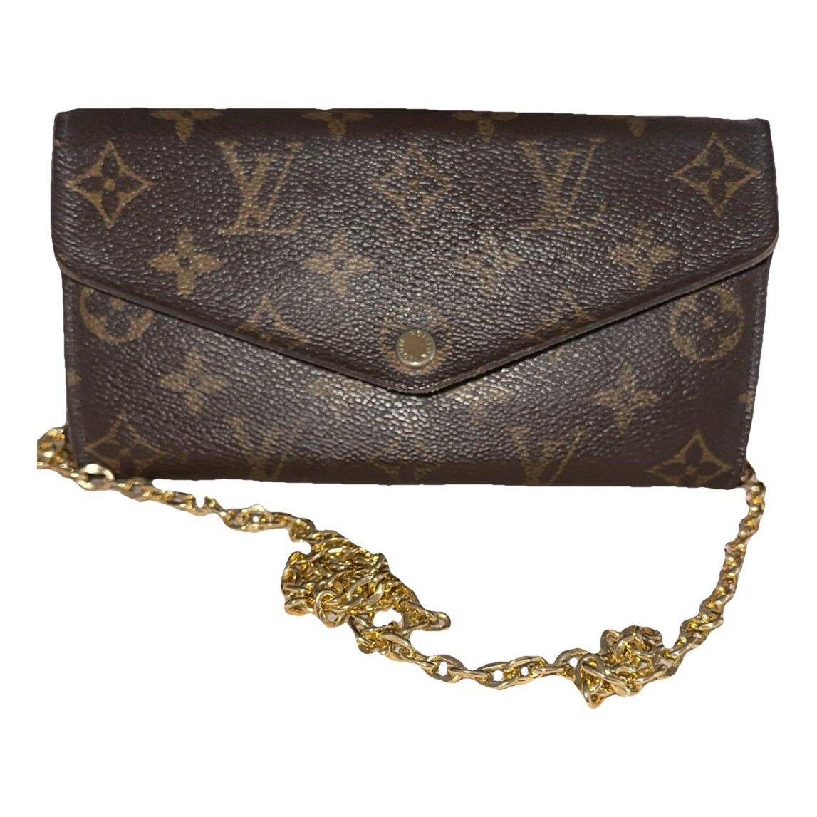 Leather clutch bag