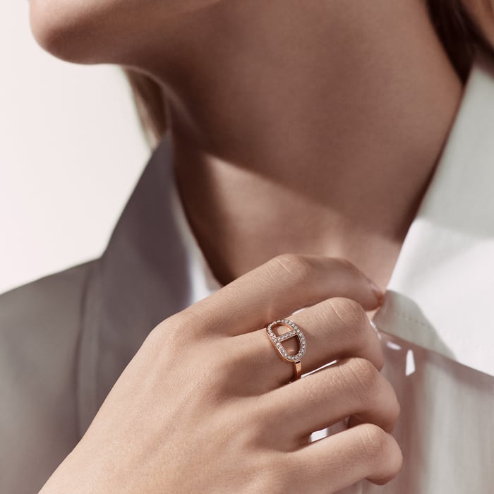 썽 꼴로리 Chaine d'Ancre Contour 링, 미디엄 모델