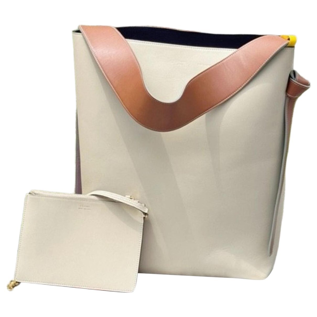 Twisted leather handbag