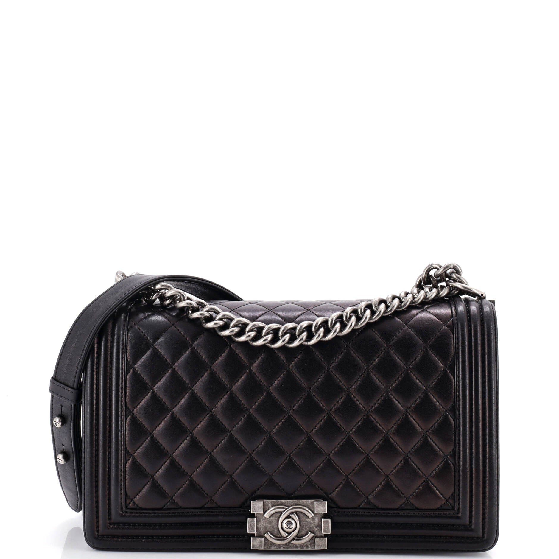 Boy Flap Bag Quilted Lambskin New Medium