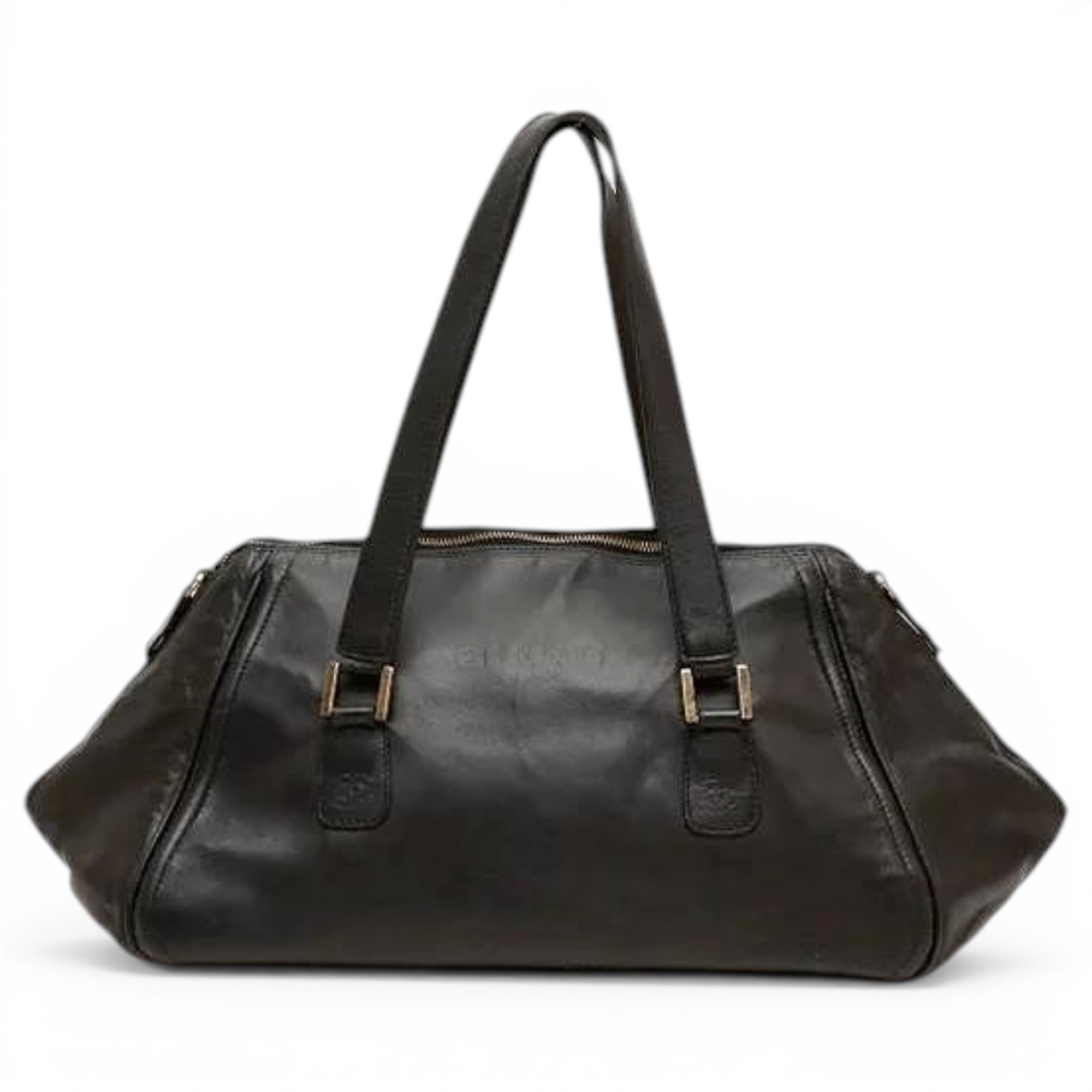 Trendy CC leather handbag