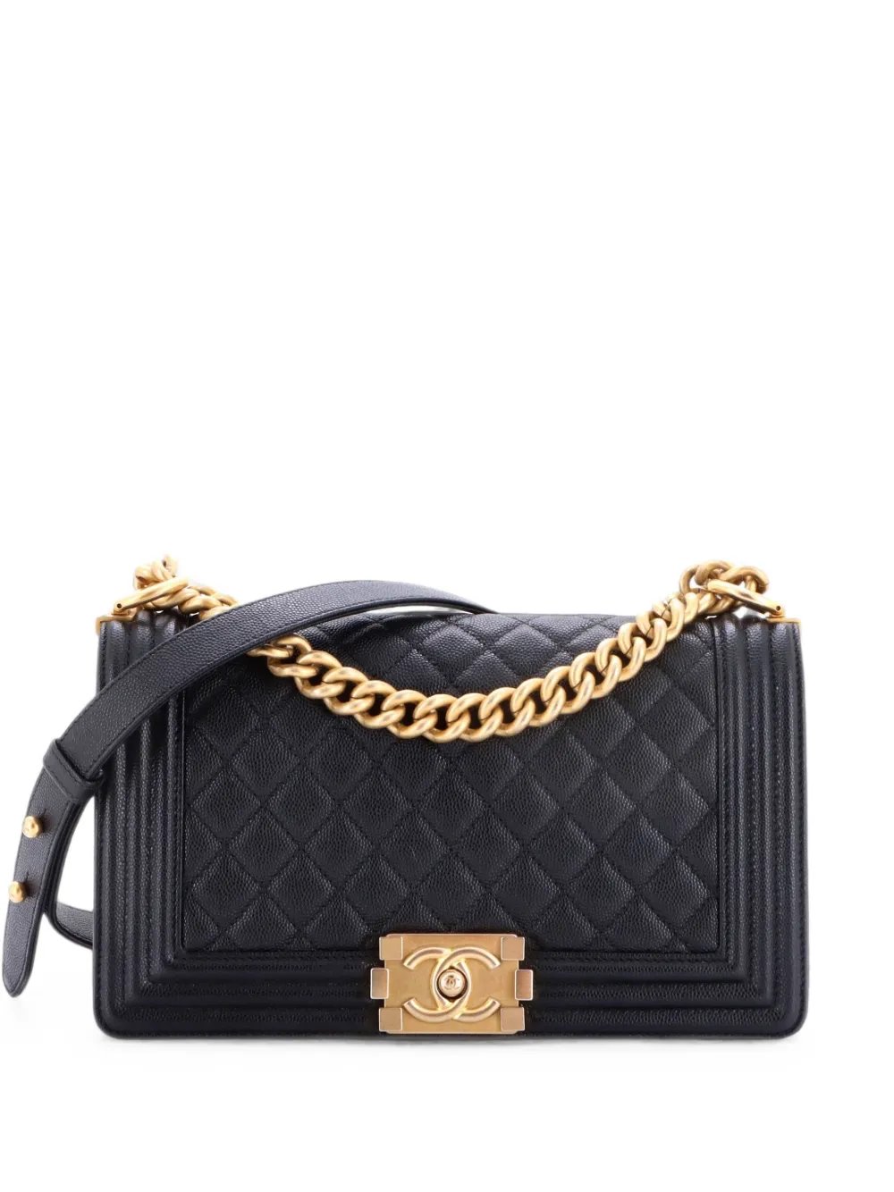 Boy Flap Bag Quilted Caviar Old Medium crossbody bag