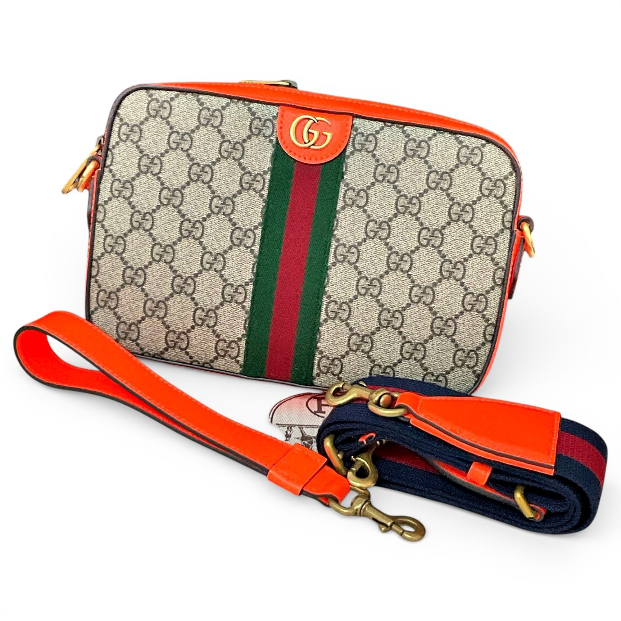Ophidia leather crossbody bag