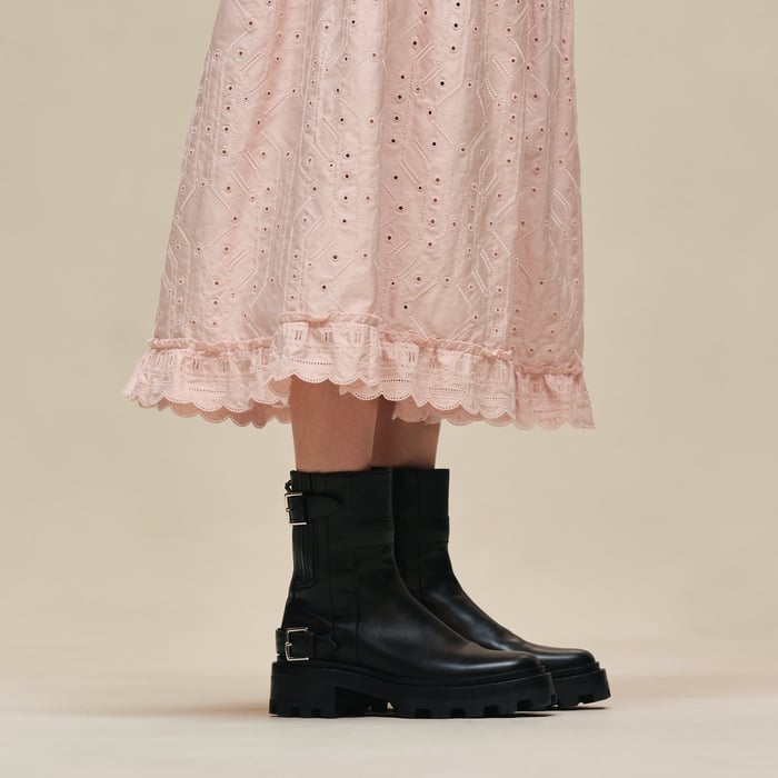 Rose Palomino Embroidered Skirt