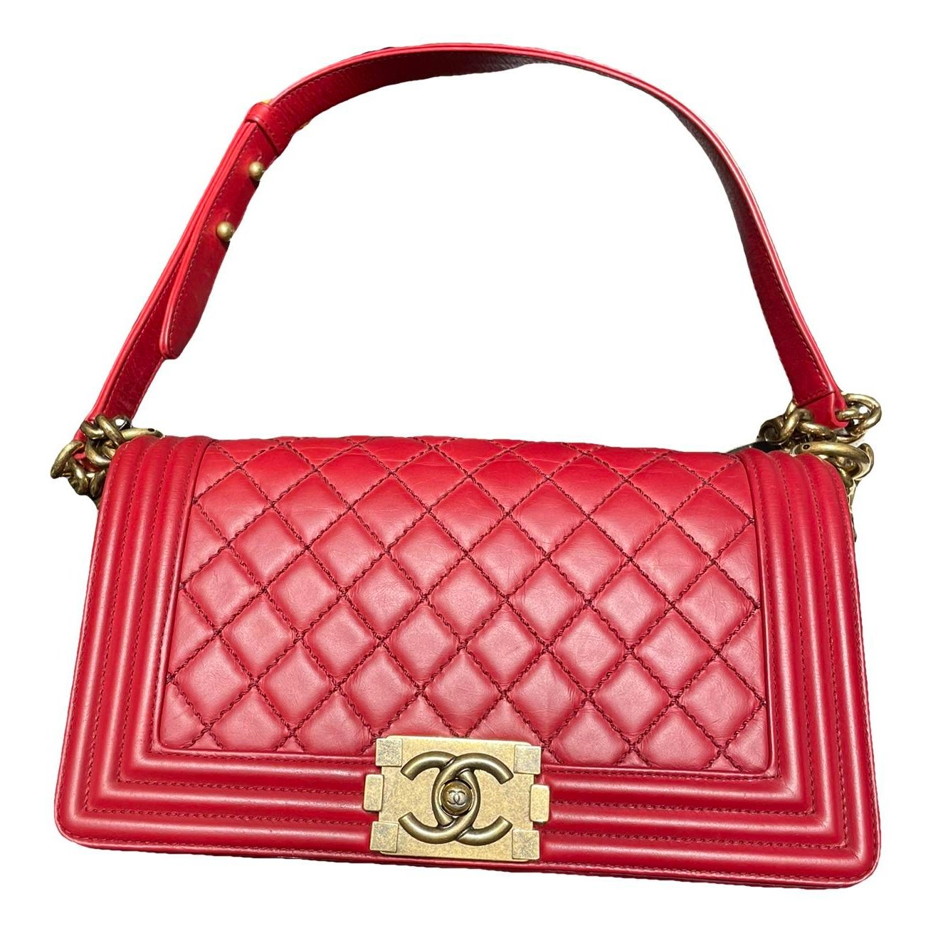 Boy leather crossbody bag