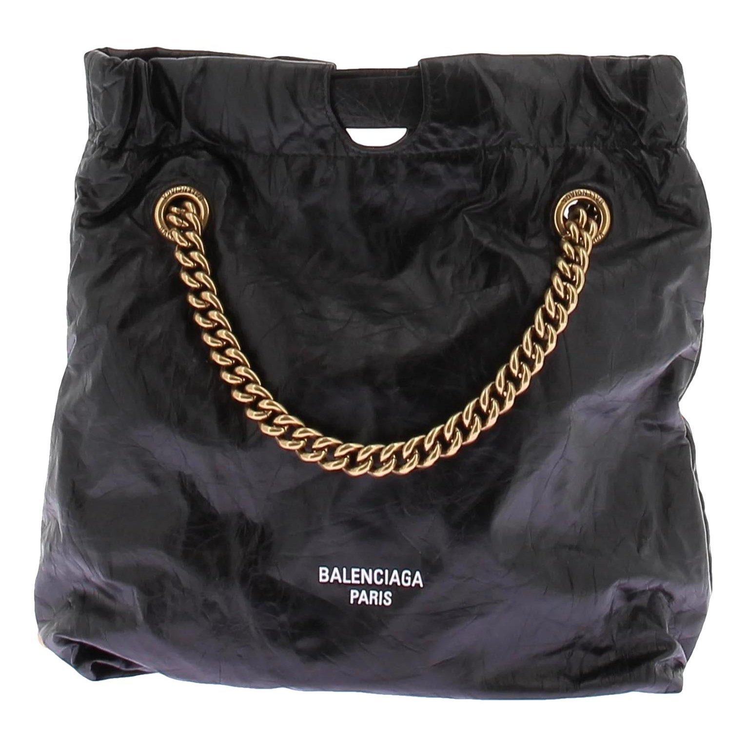 Crush leather bag