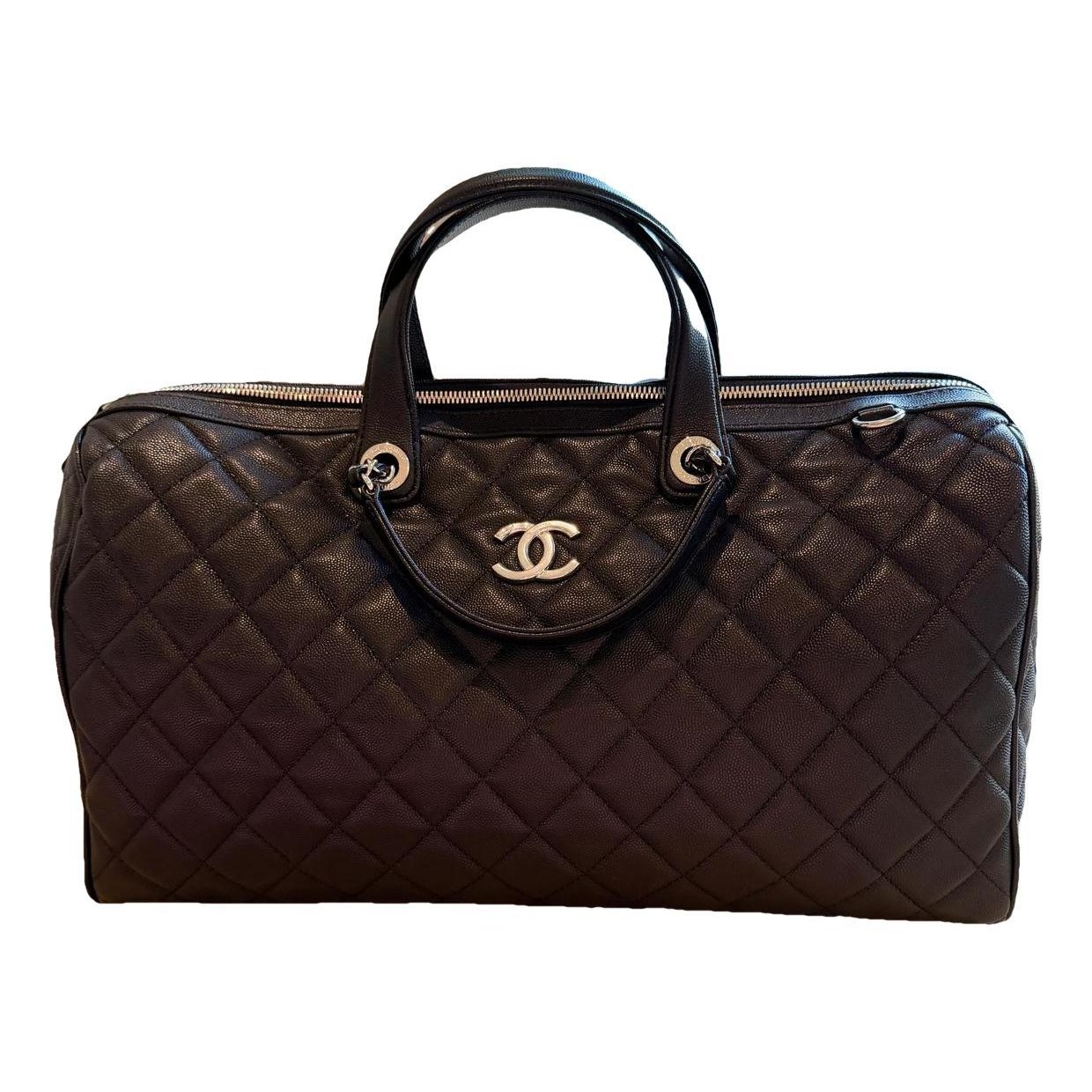 Leather bowling bag