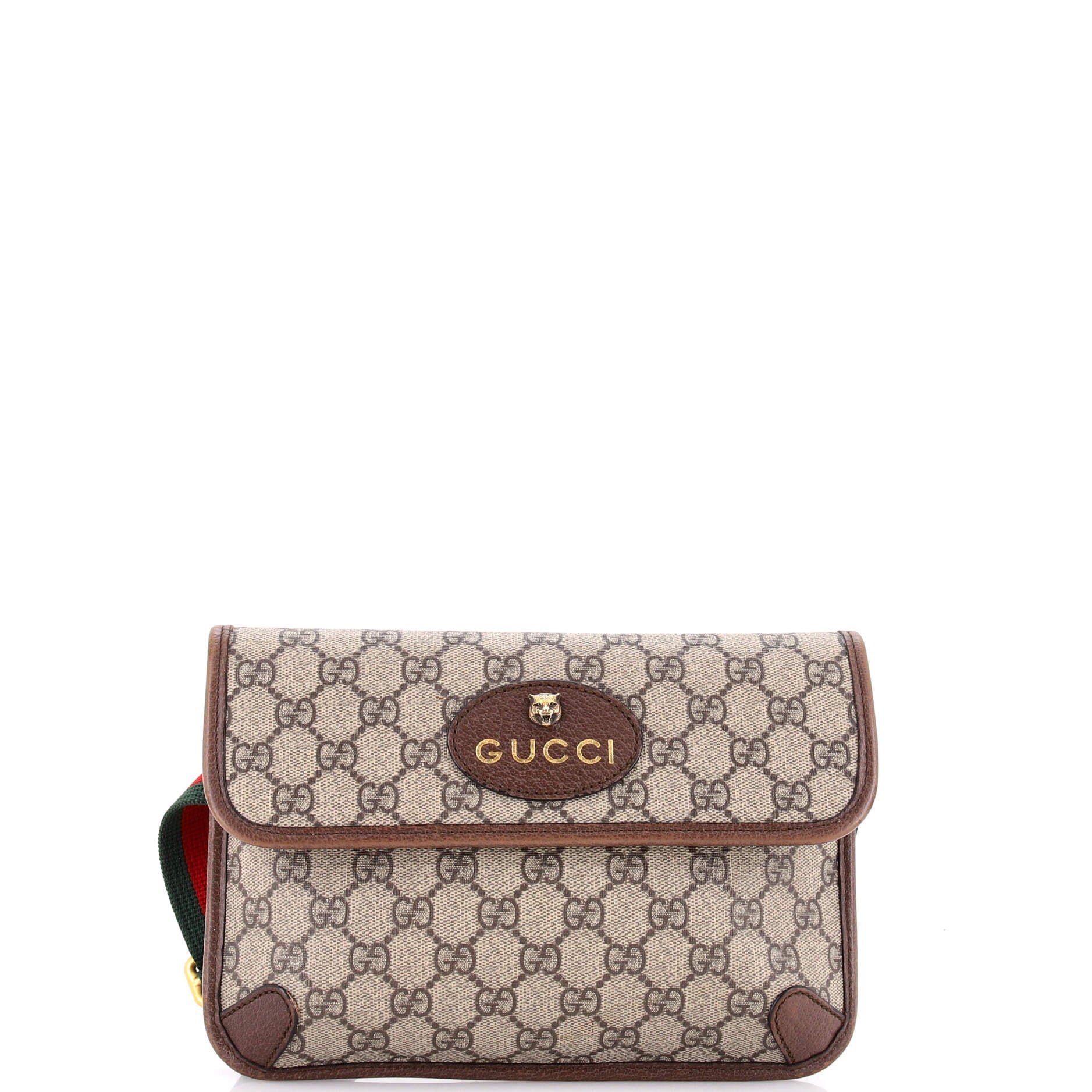 Neo Vintage Flap Belt Bag GG Coated Canvas