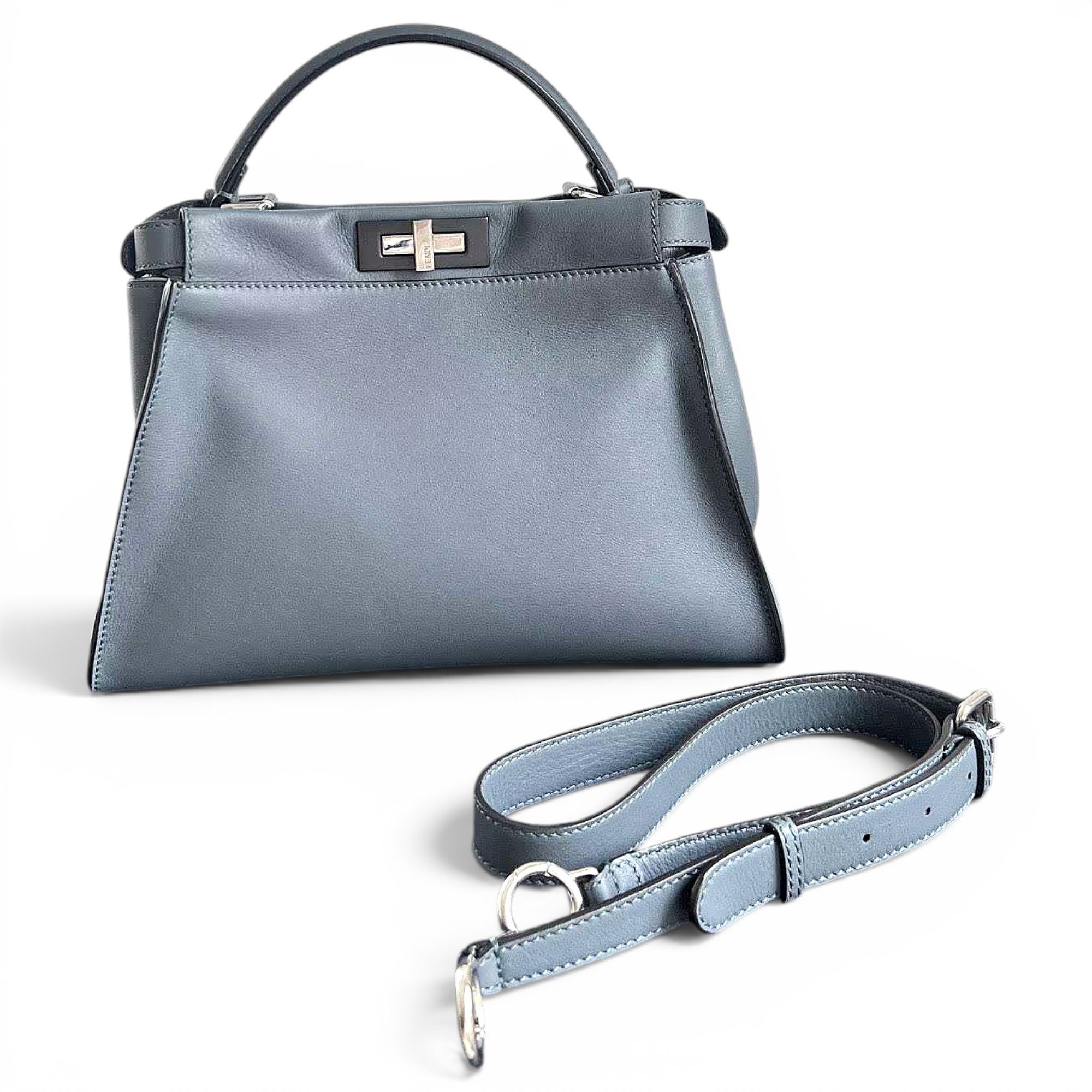 Peekaboo leather handbag
