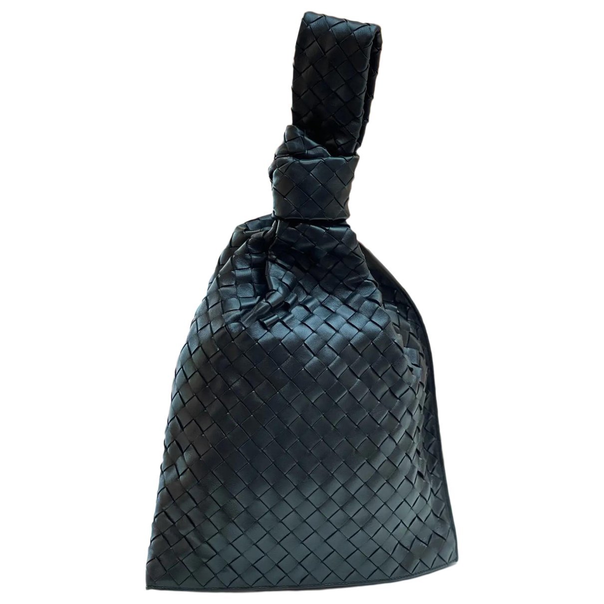 Twist leather handbag
