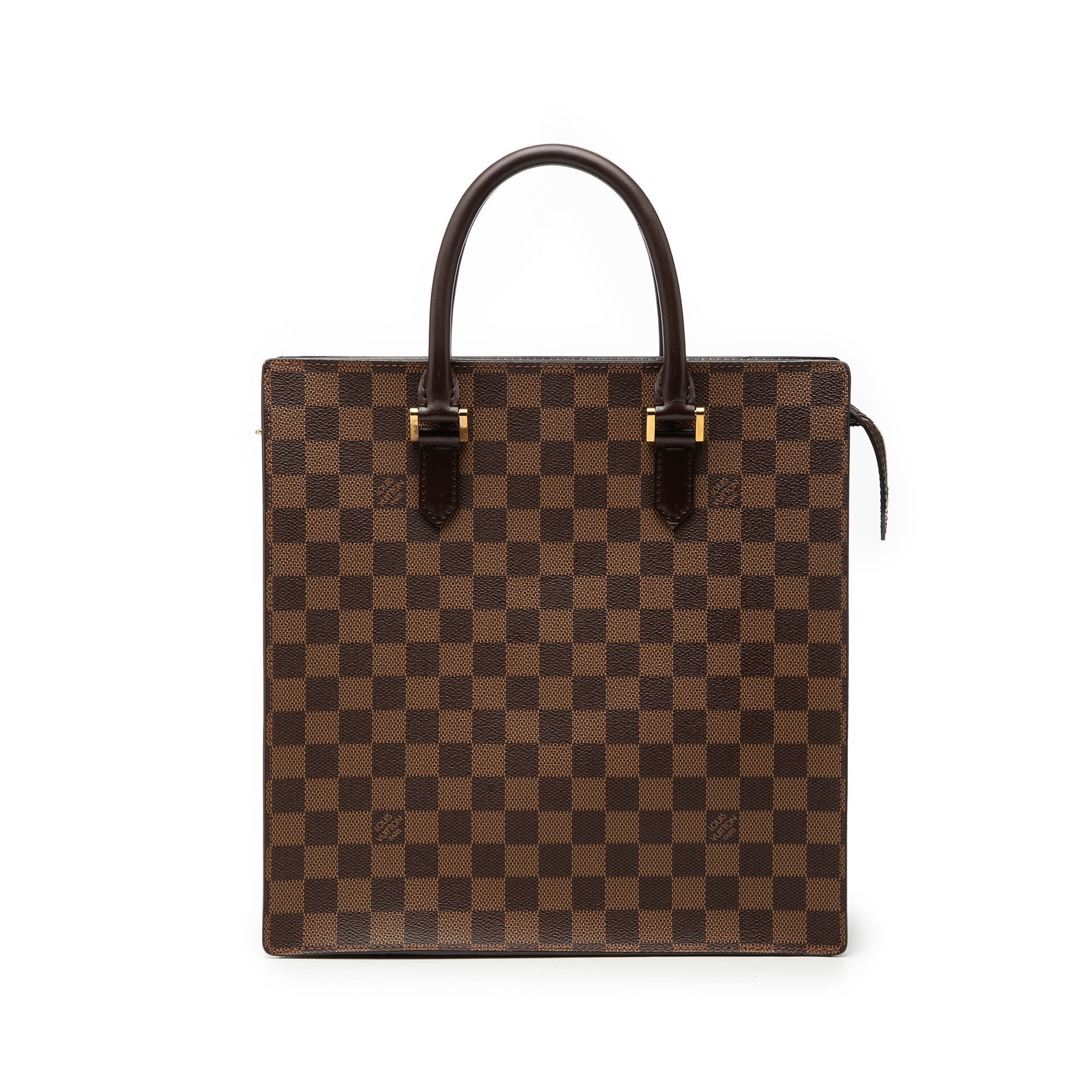 Plat leather tote