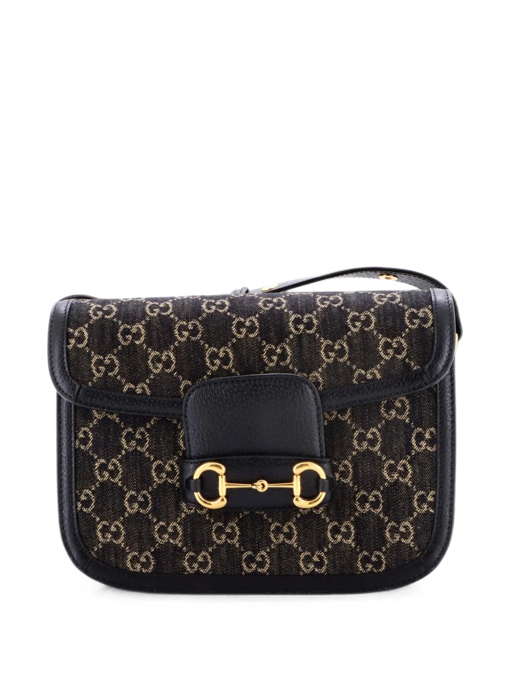 Horsebit 1955 GG Denim Small shoulder bag