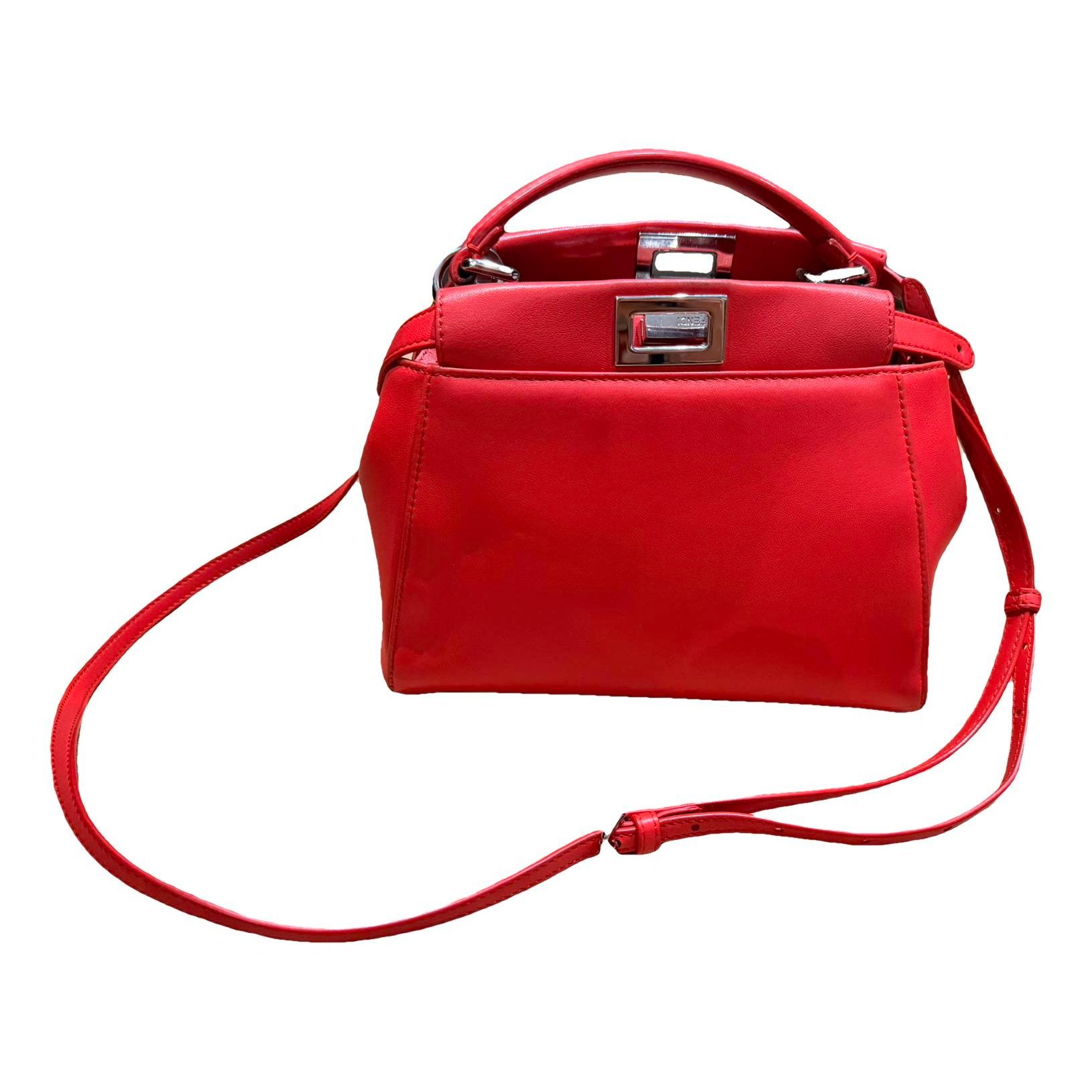 Peekaboo leather handbag