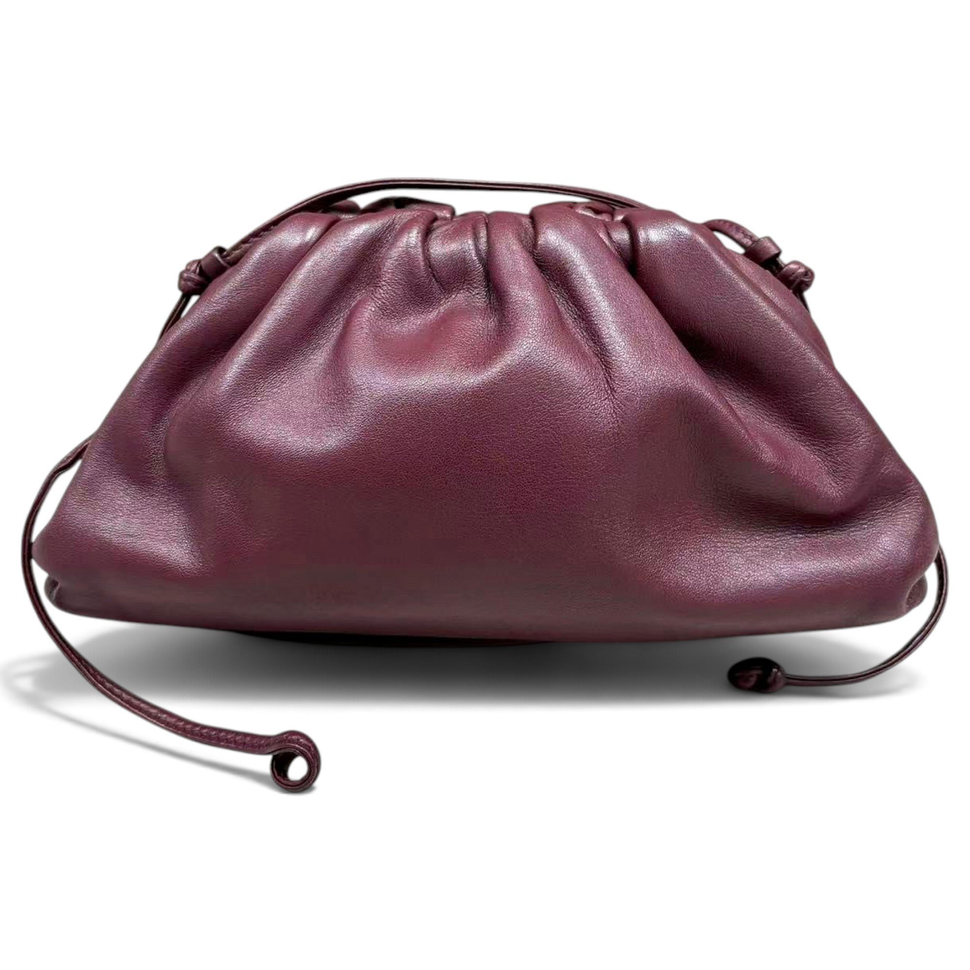 Pouch leather crossbody bag
