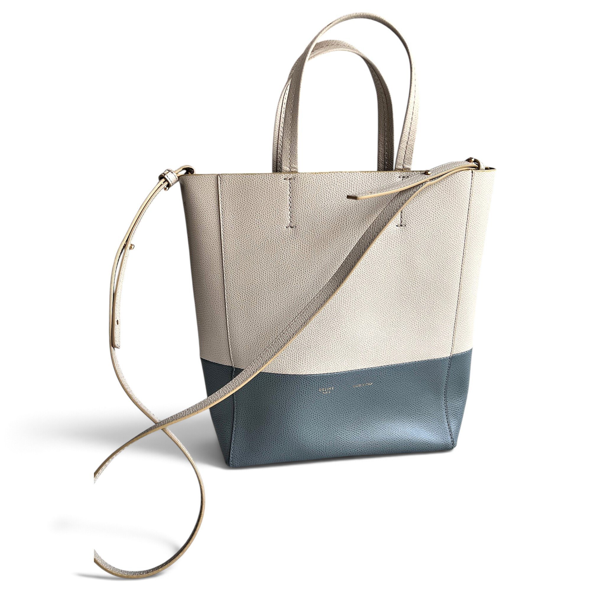 Cabas leather tote