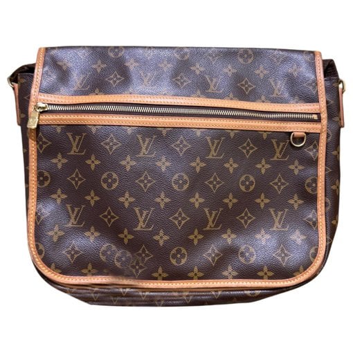 Looping leather handbag