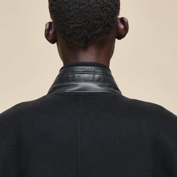 Noir Embroidered Coat
