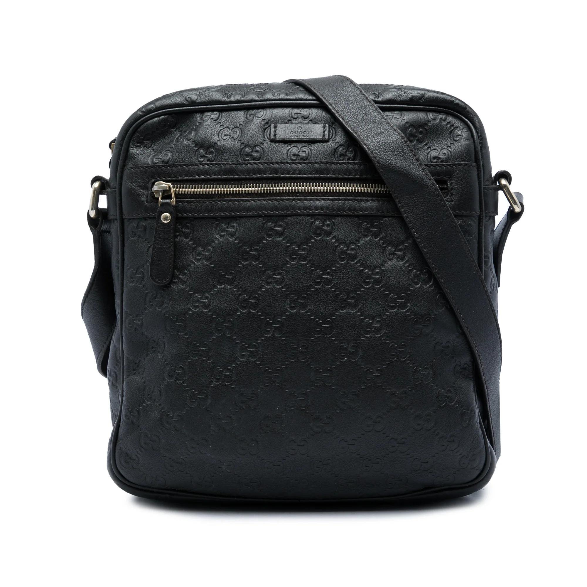 Gucci B leather crossbody bag