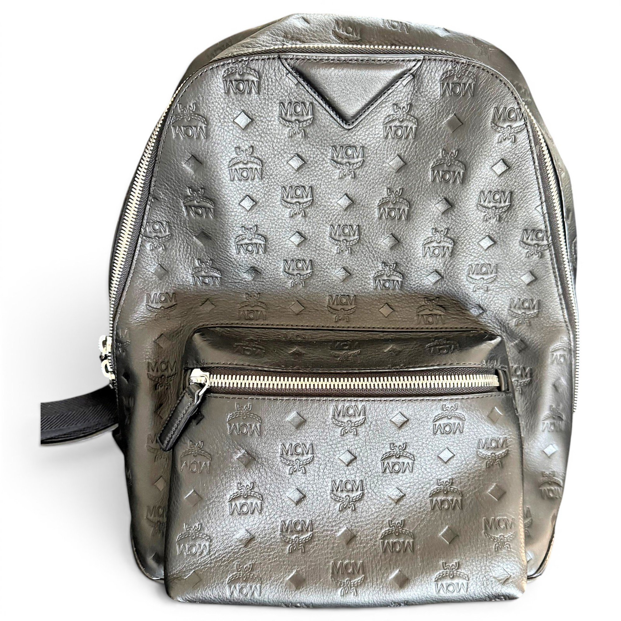 Leather backpack