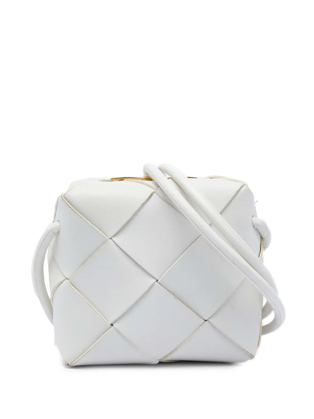 2012-2026 Mini Lambskin Intrecciato Cassette Camera Bag crossbody bag