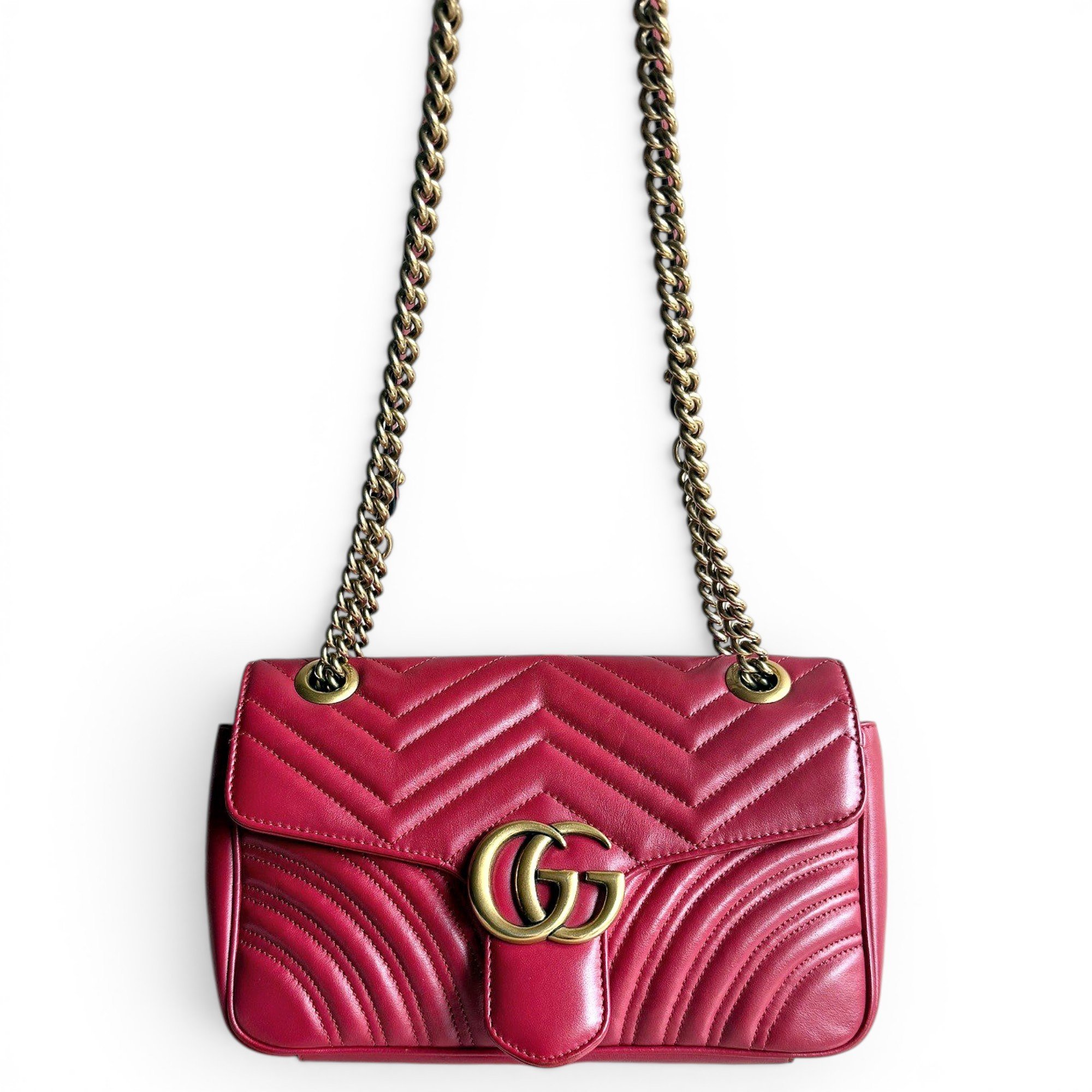 GG Marmont Flap leather handbag