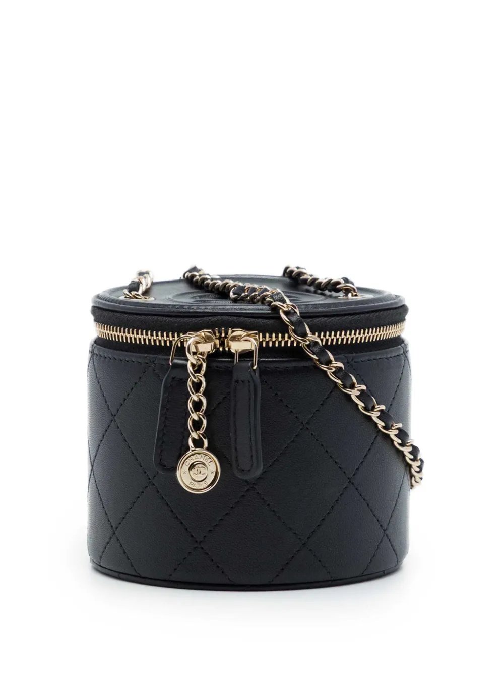 2021 Quilted Lambskin Chain and Charm Case vanity bag