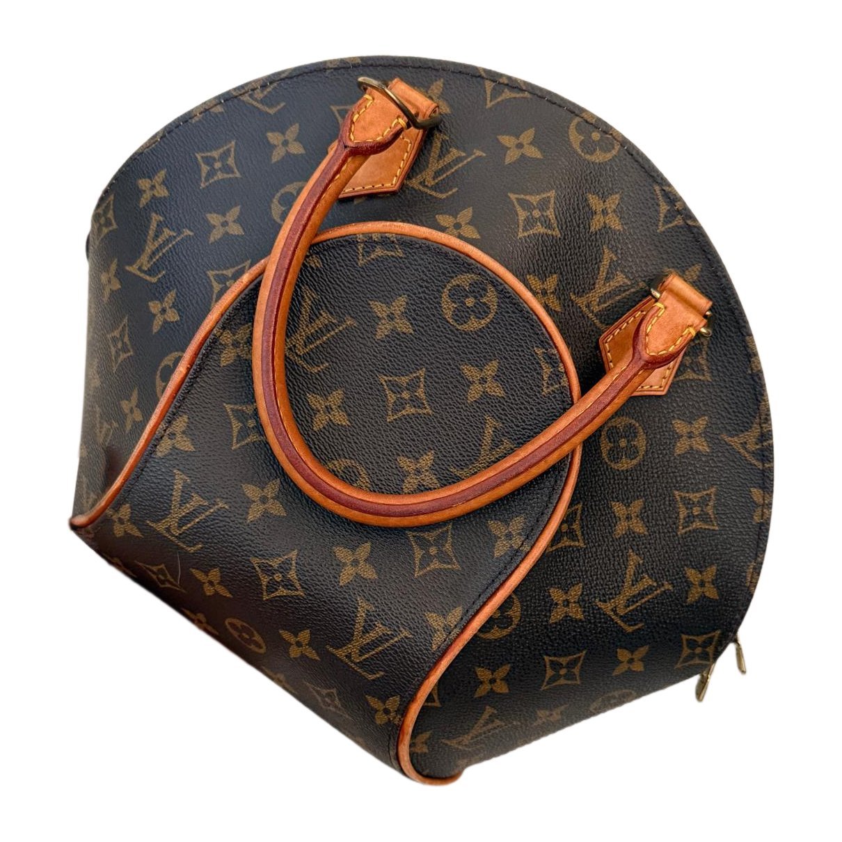 Ellipse leather handbag