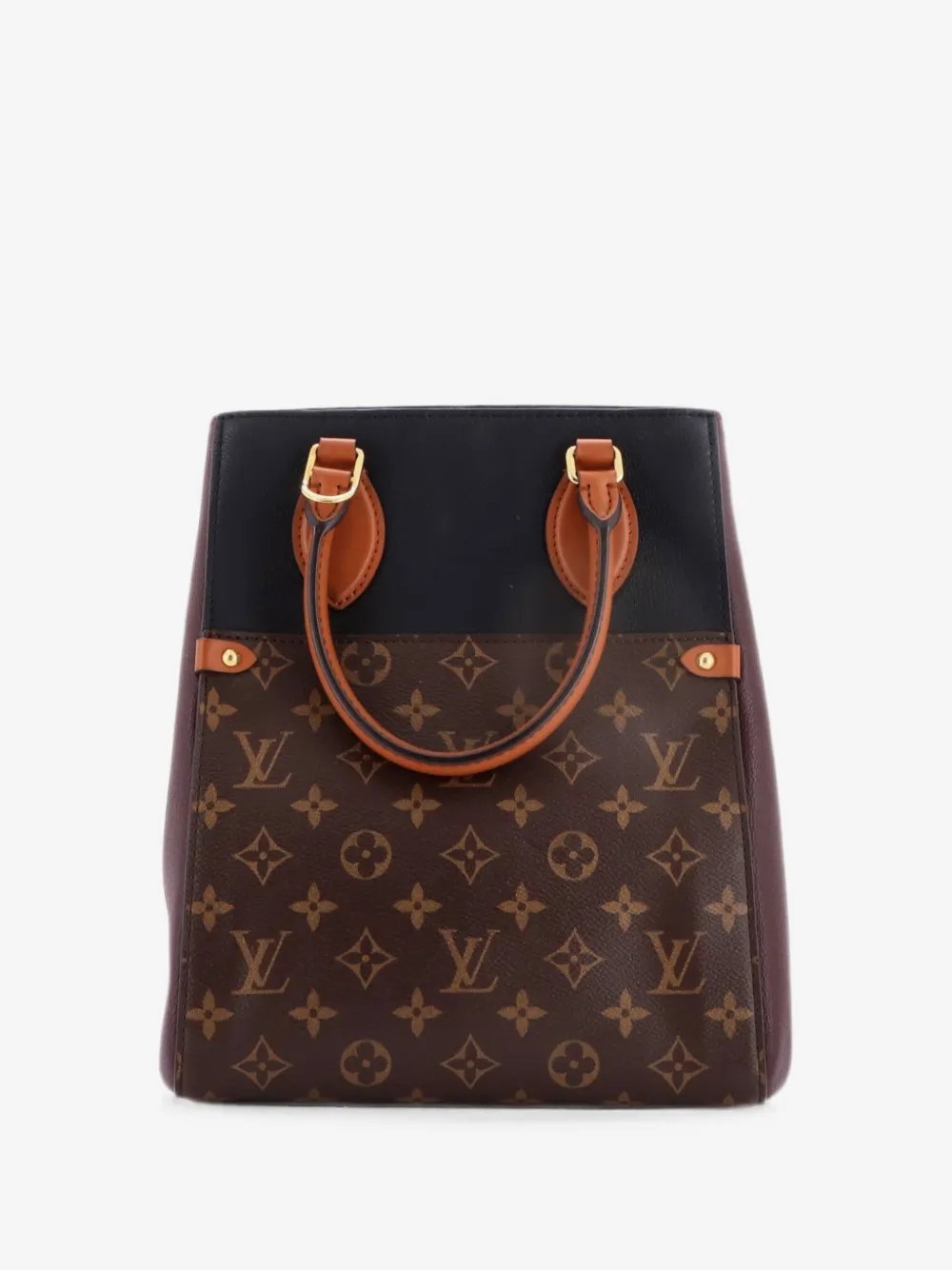 Fold Monogram Canvas and Leather MM tote bag