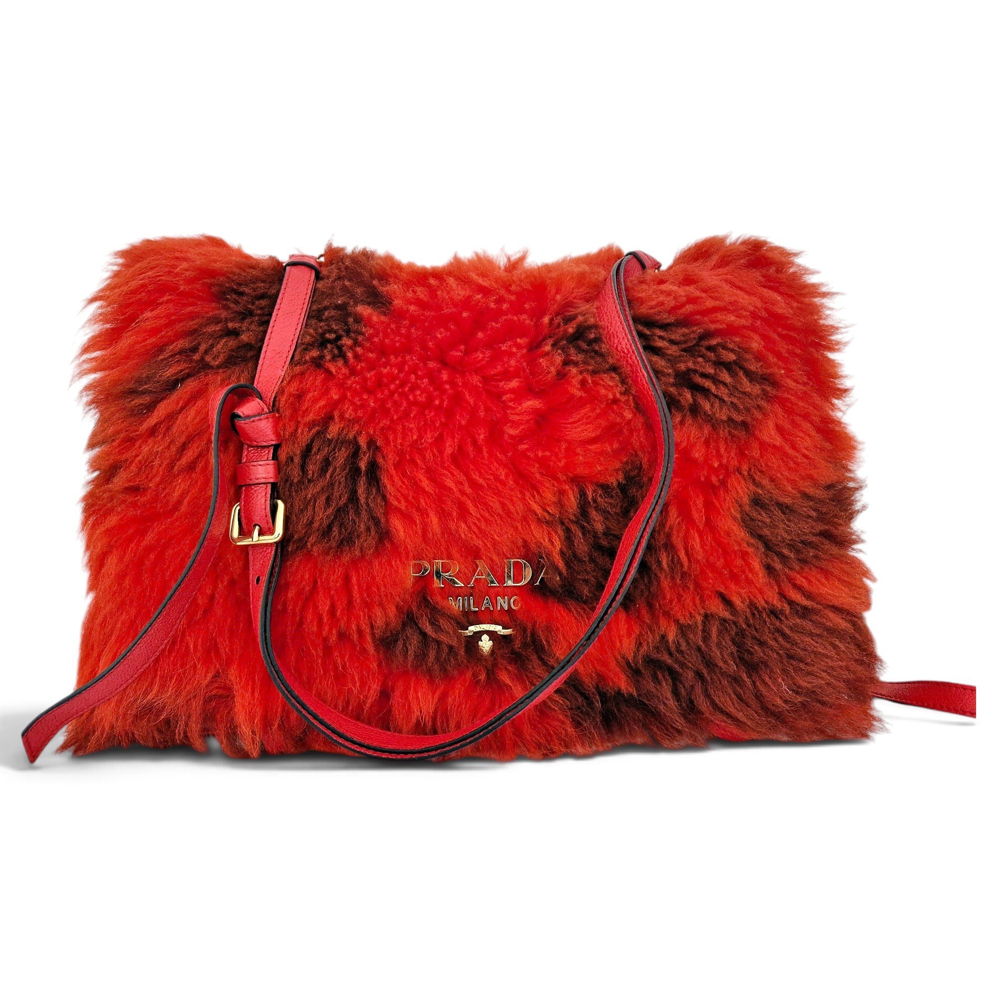 Etiquette leather crossbody bag