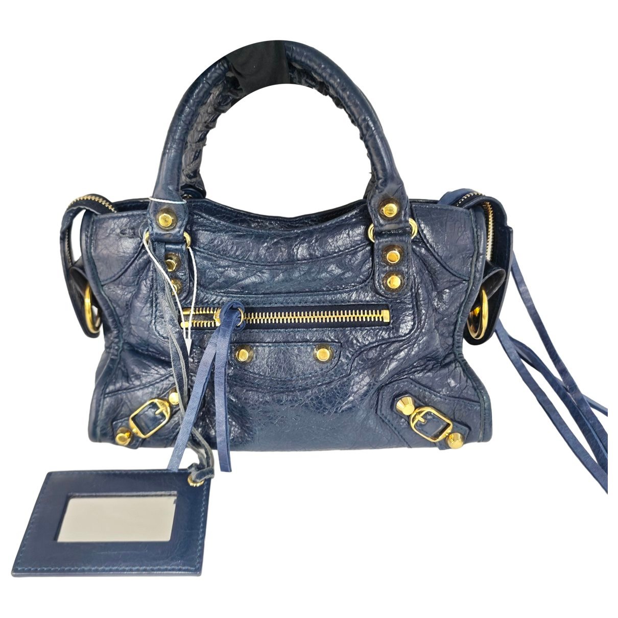 Work leather handbag