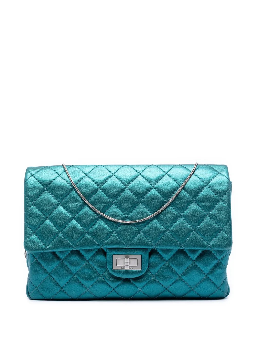 2008-2009 Quilted Metallic Calfskin Reissue 2.55 Flap 226 shoulder bag