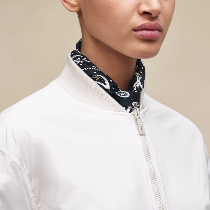 Blanc Cassé Reversible Varsity Jacket
