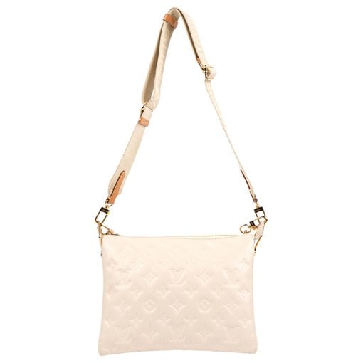 Coussin leather crossbody bag