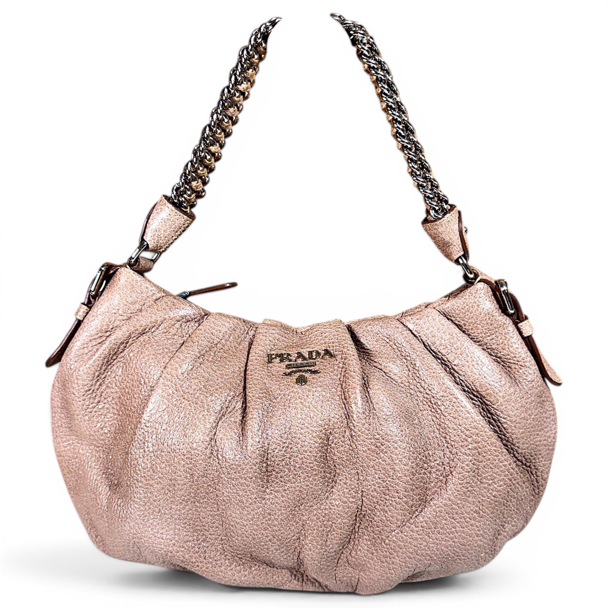 Demi-Lune leather handbag