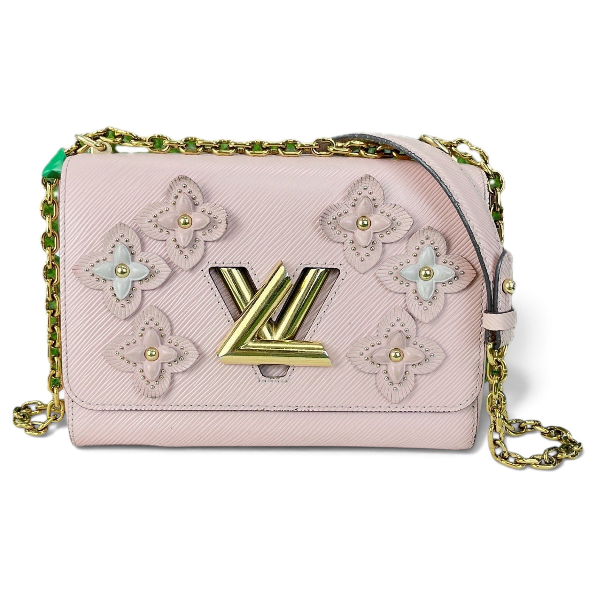 Twist leather handbag