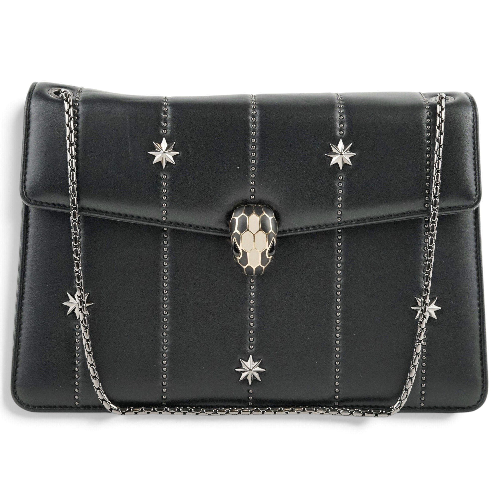 Serpenti leather handbag