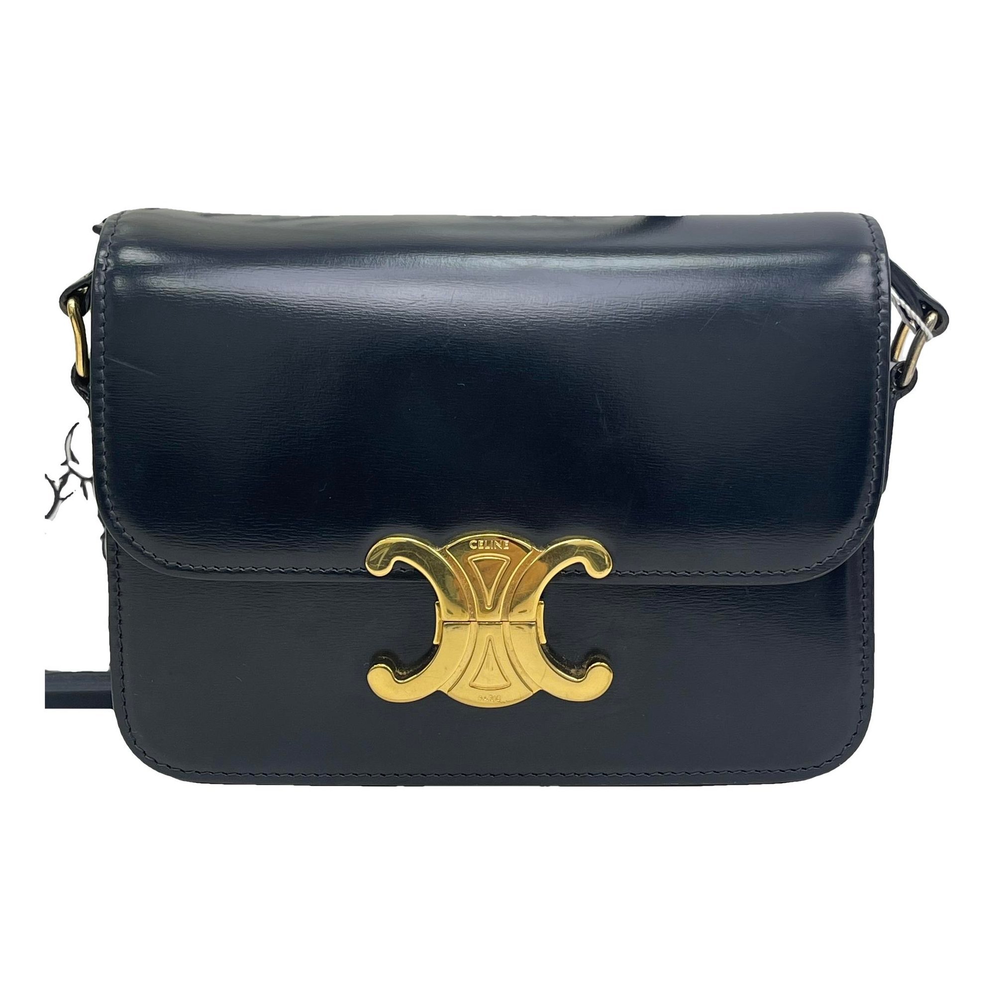 Triomphe leather handbag