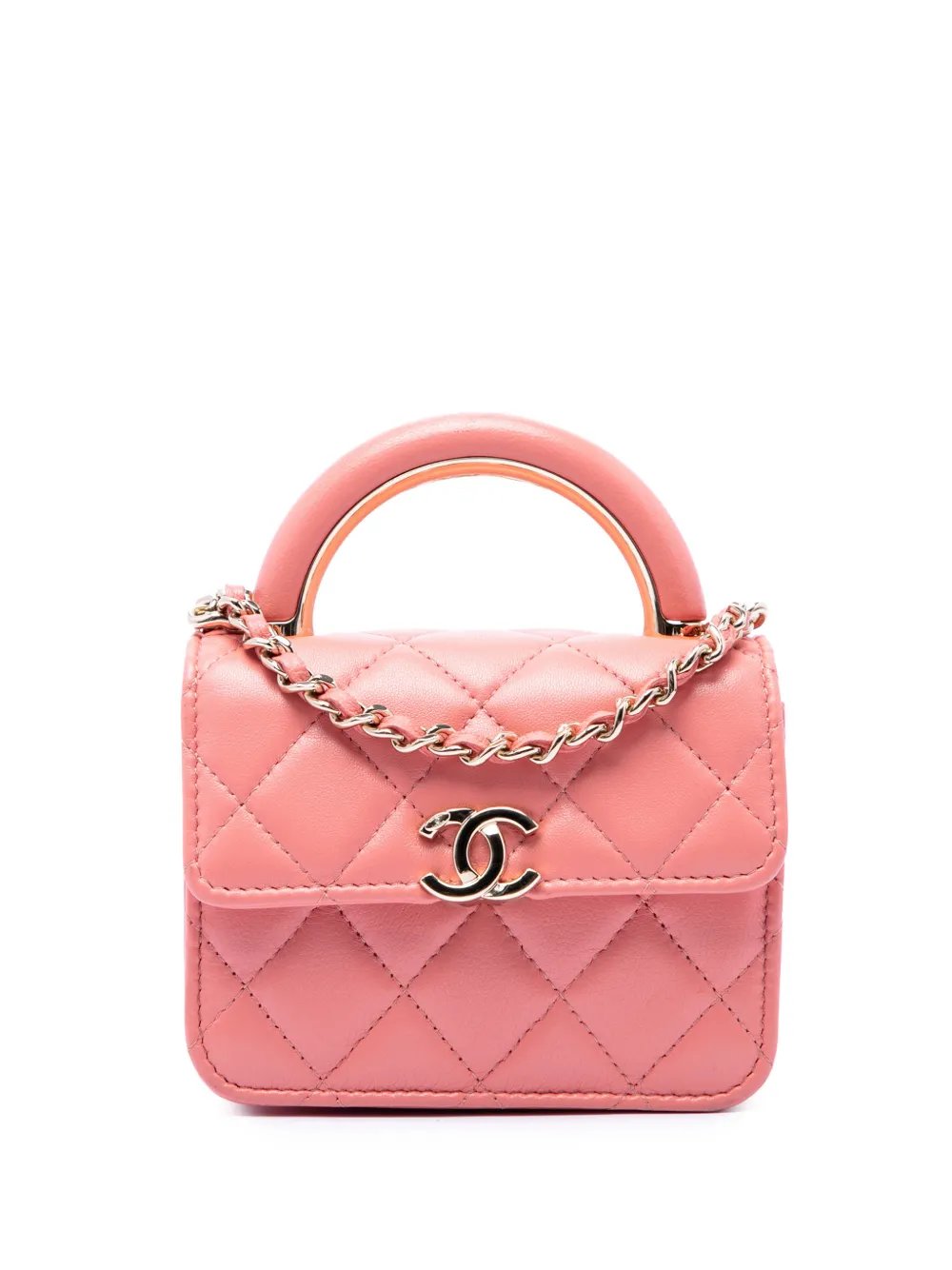 2021-2026 Mini Lambskin Paris Le19M Charming Top Handle Flap satchel