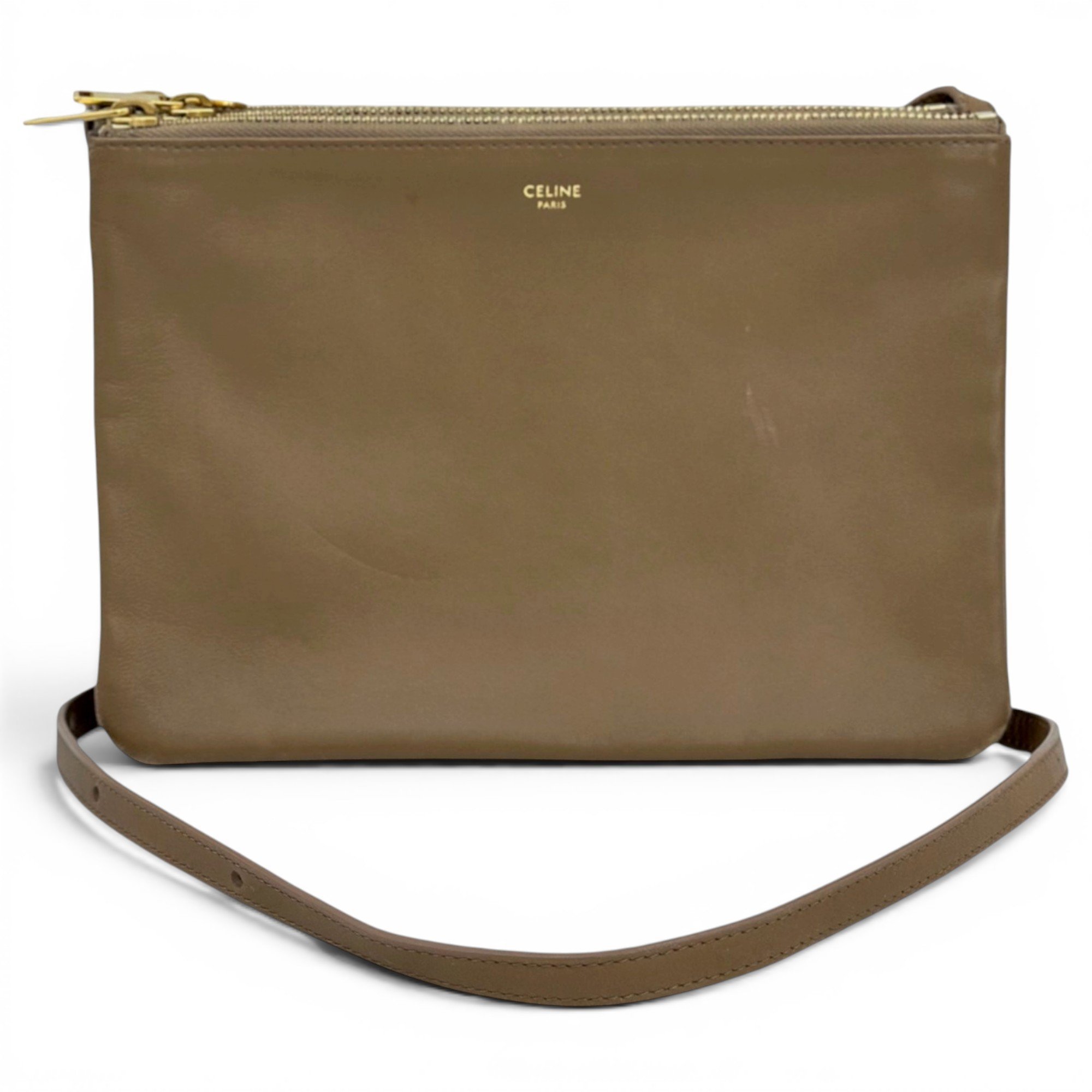 Trio leather crossbody bag