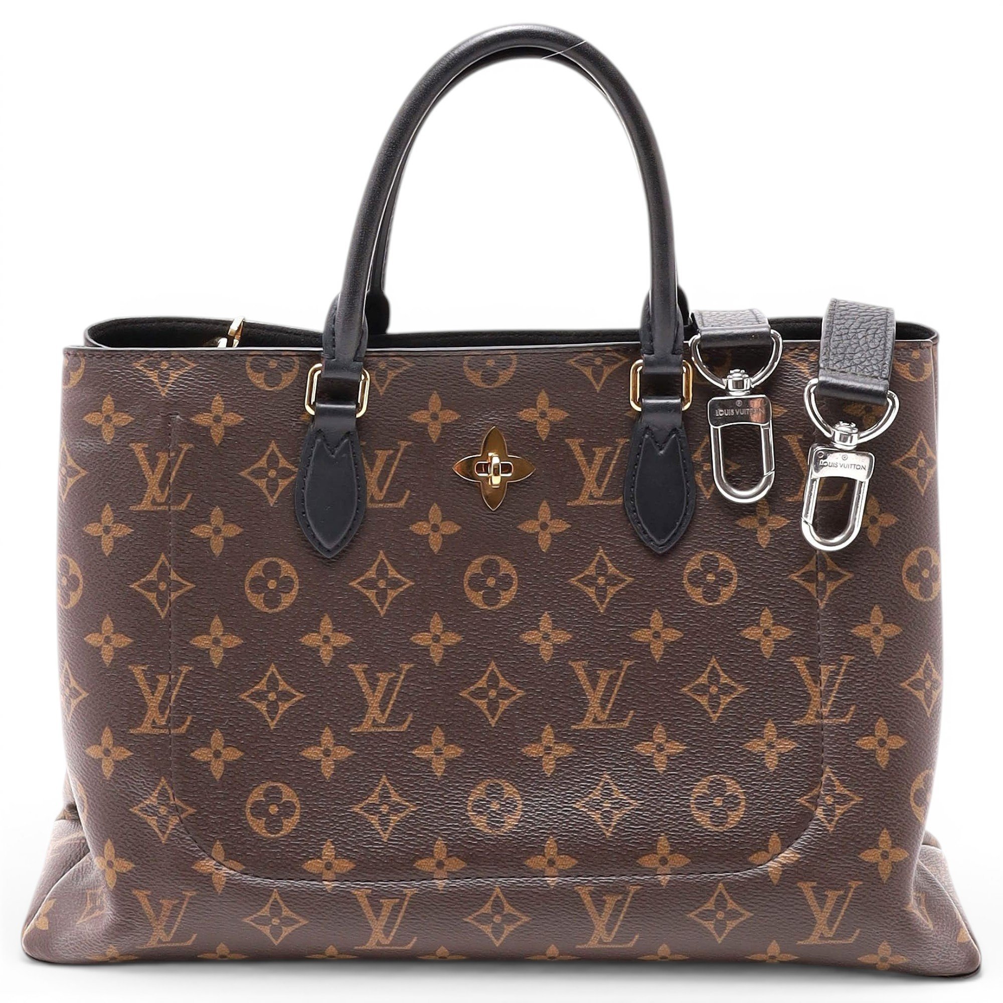 Flower Tote leather tote
