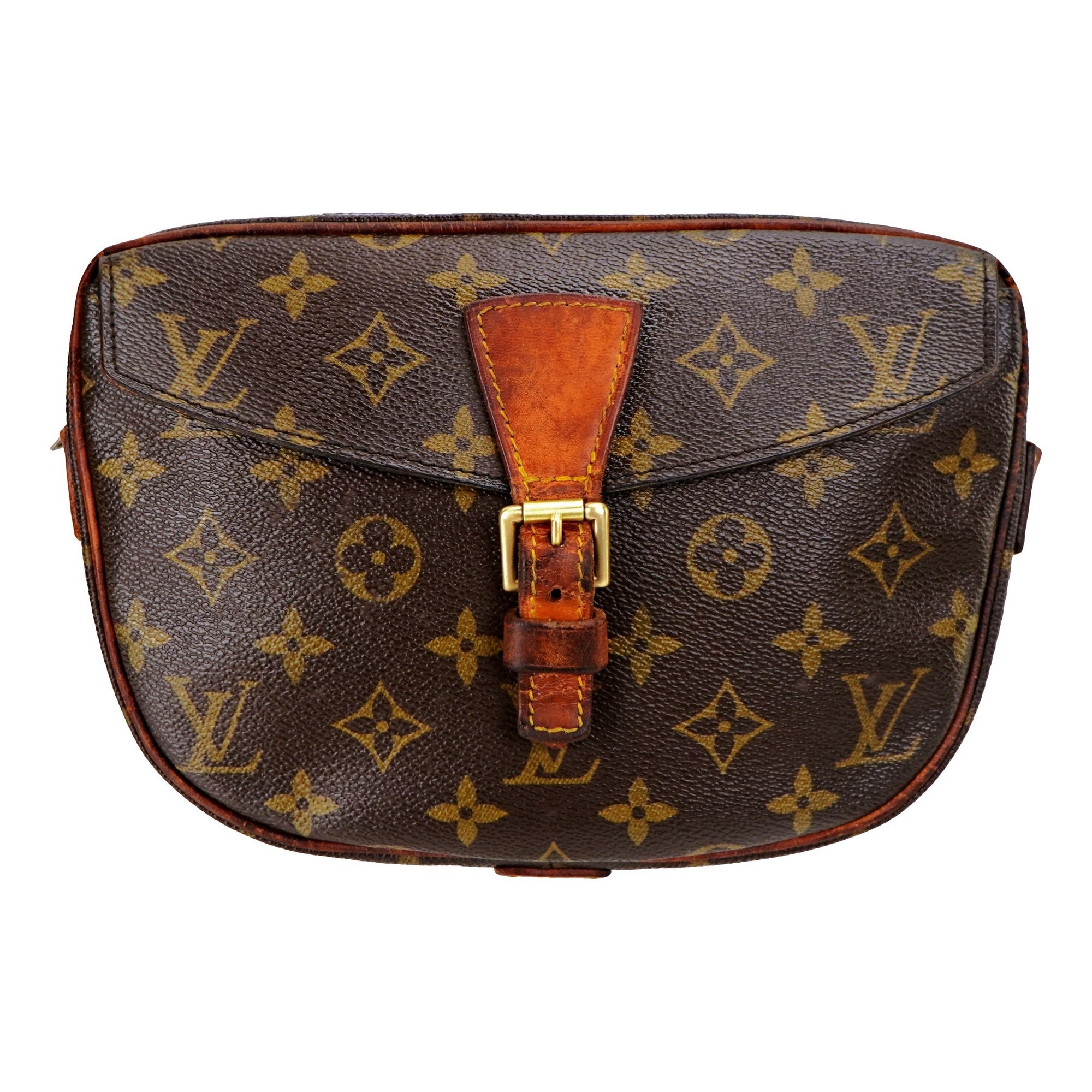 Leather clutch bag