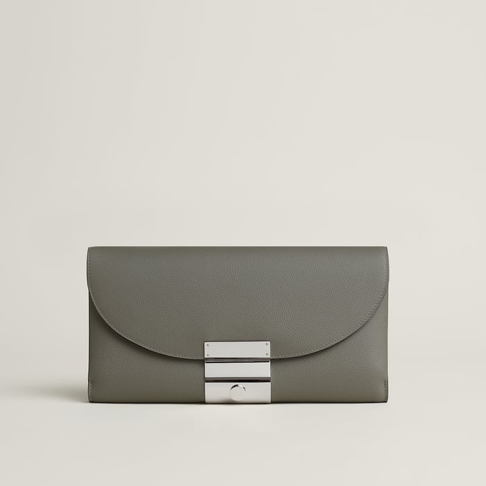 Gris Meyer Hermès Depechette Pouch