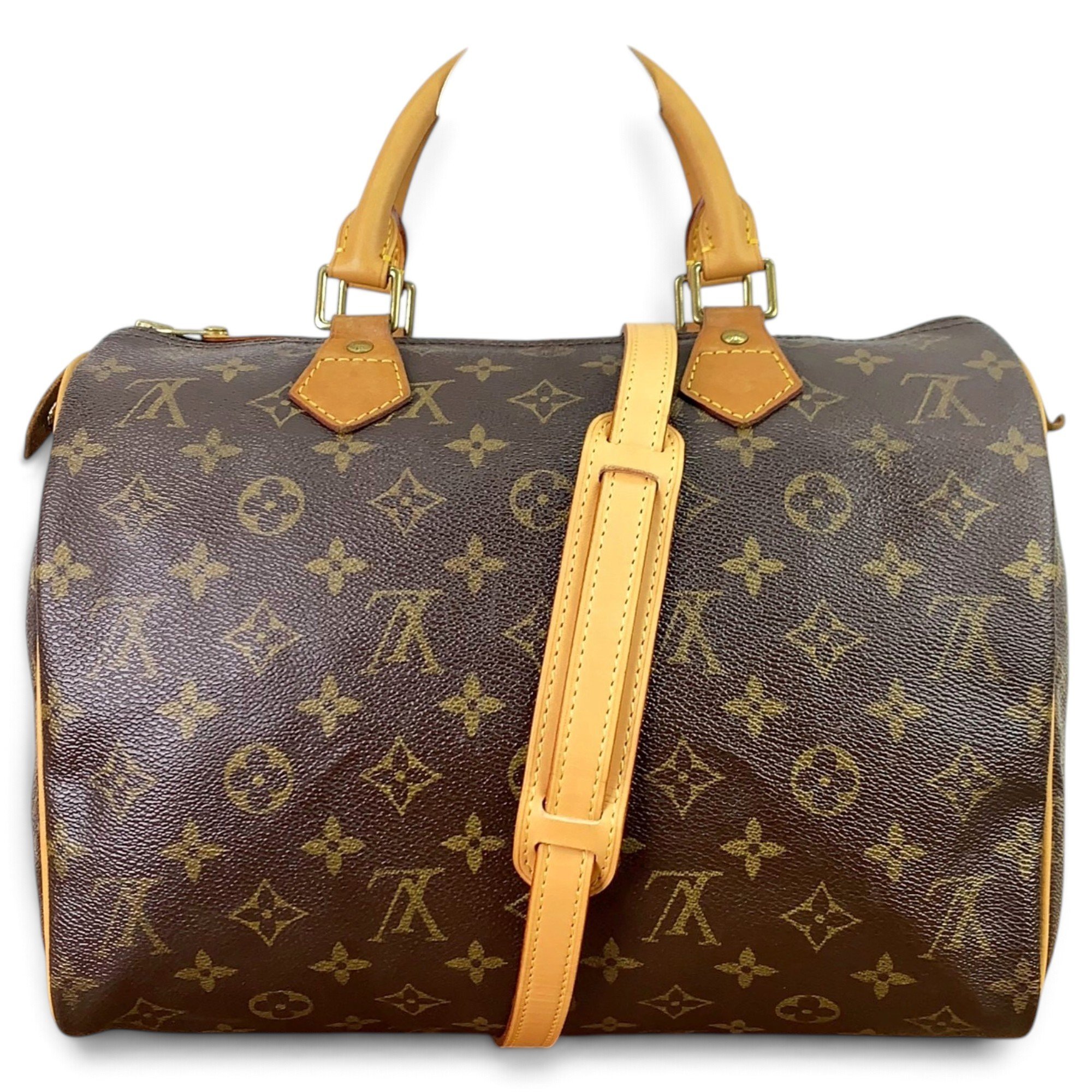 Speedy leather crossbody bag