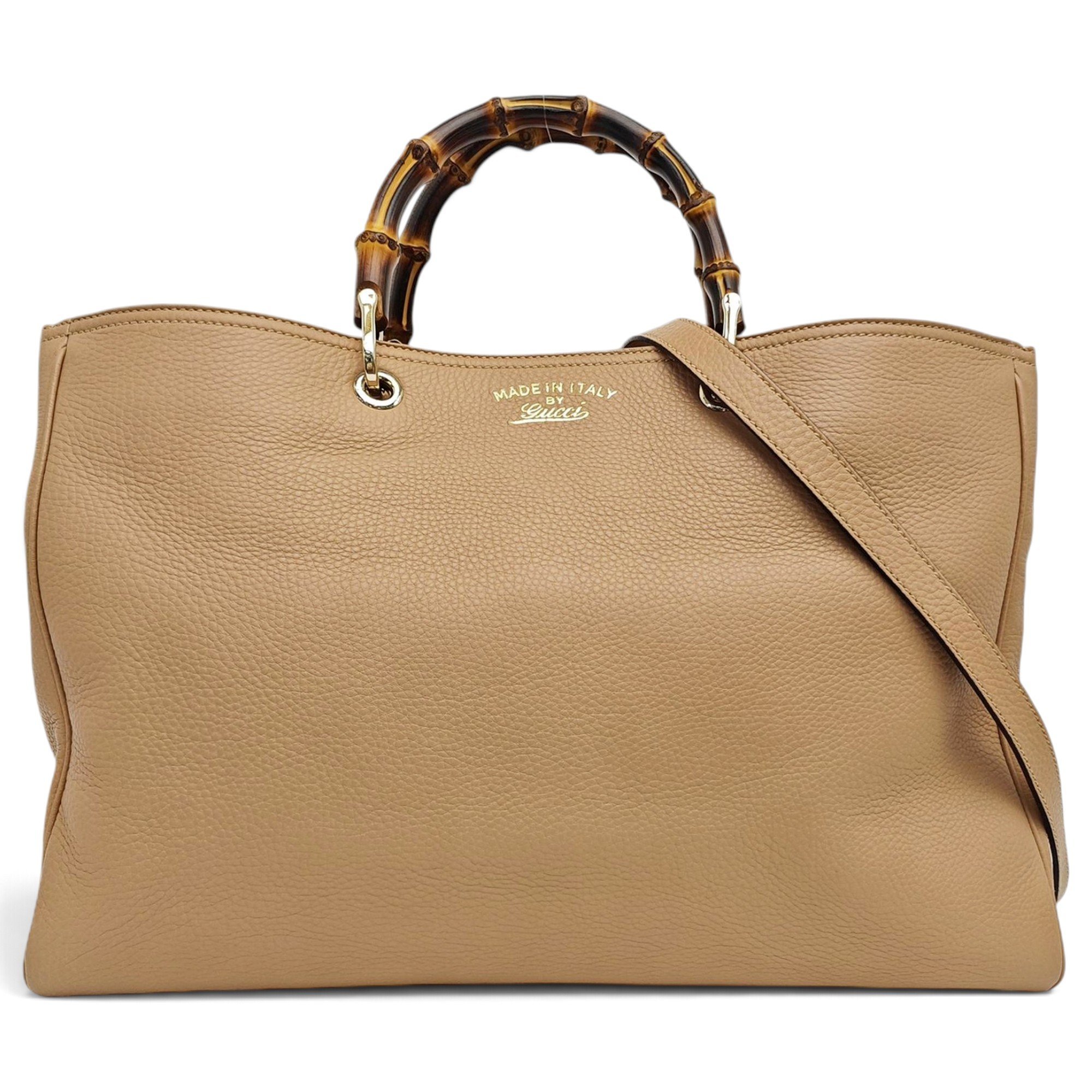 Bamboo Shopper leather tote