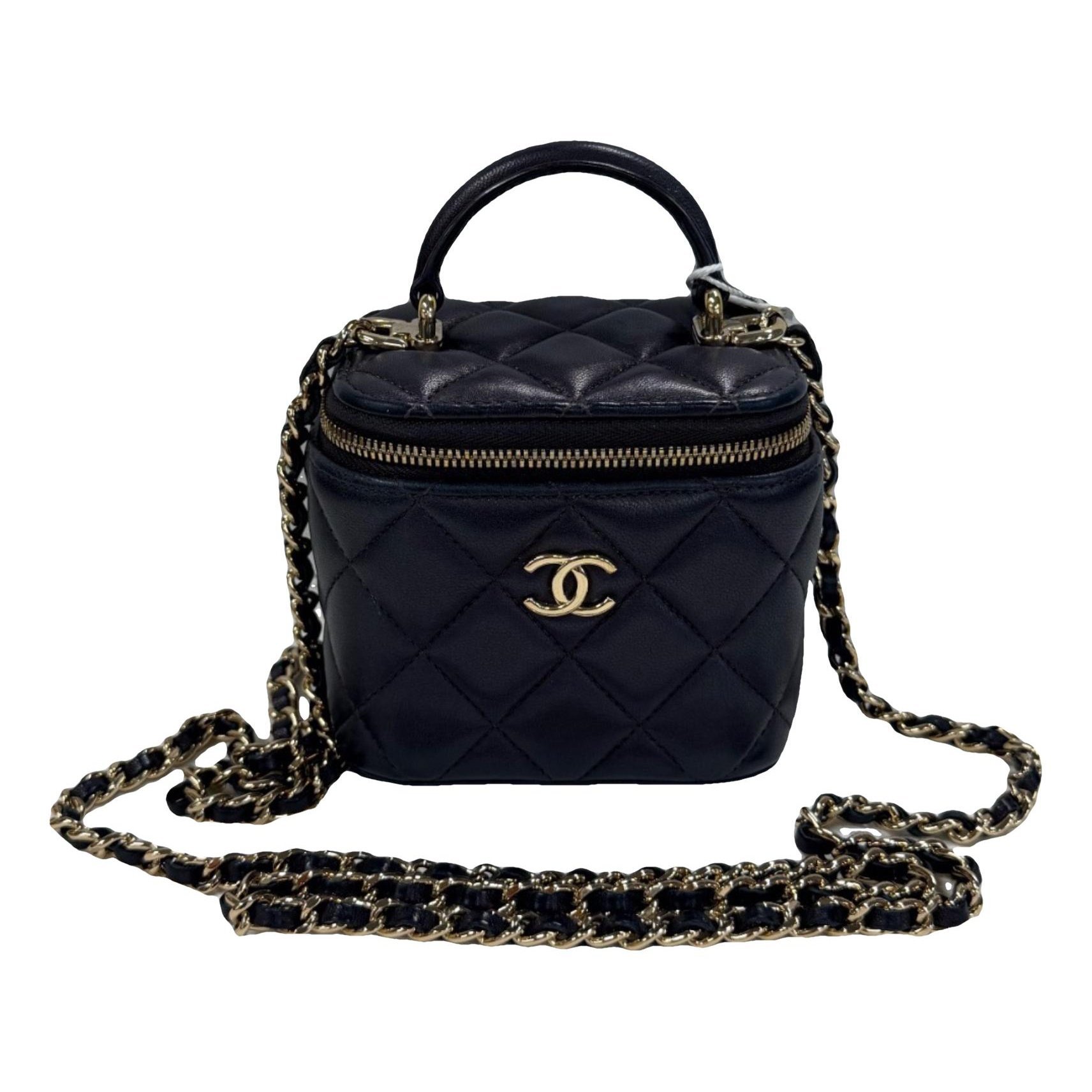 Trendy CC Vanity leather handbag