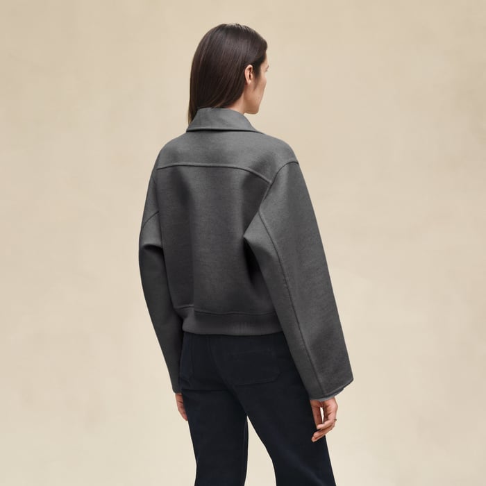 Gris Fumé Cashmere Jacket