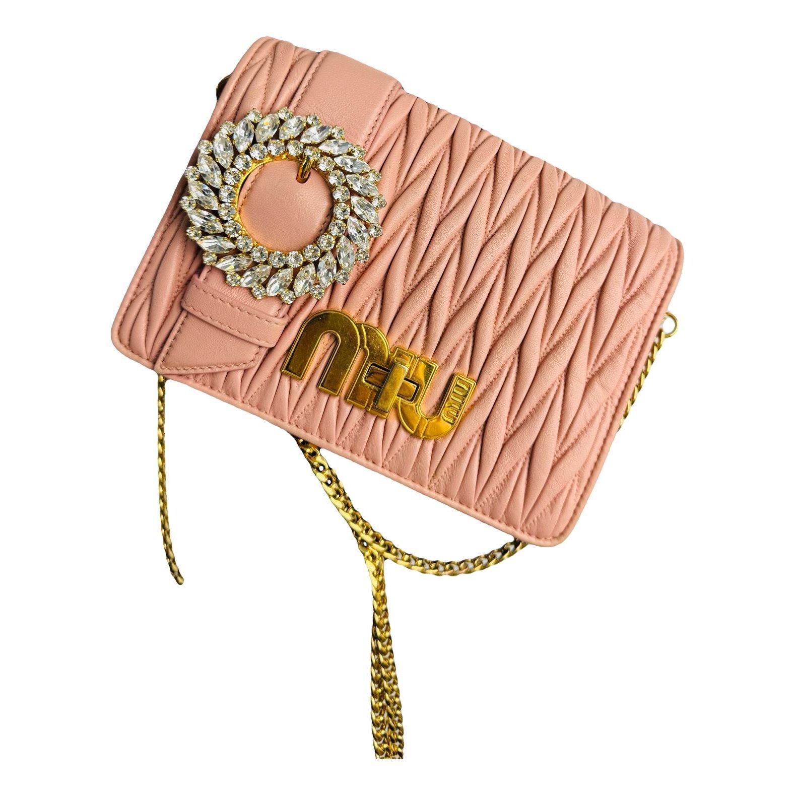 Miu delice leather handbag
