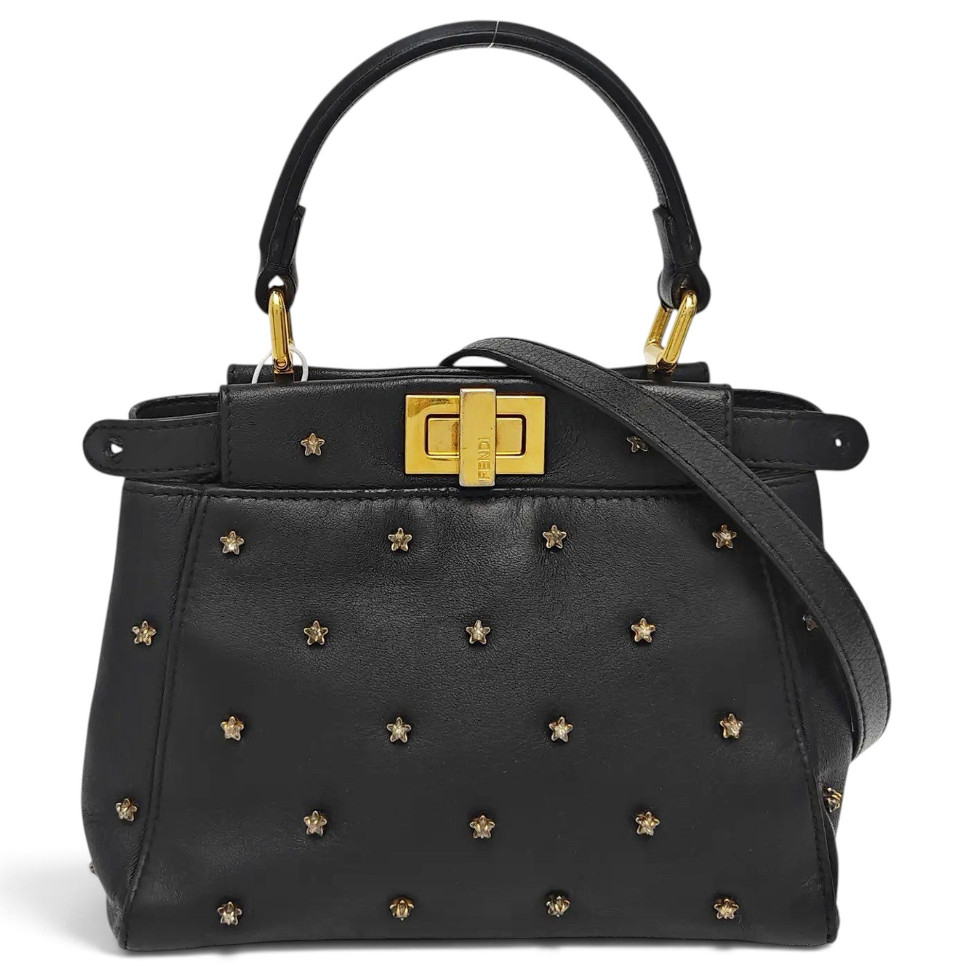 Peekaboo leather handbag